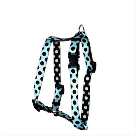 Blue And Brown Polka Dot Roman Harness - Small/Medium